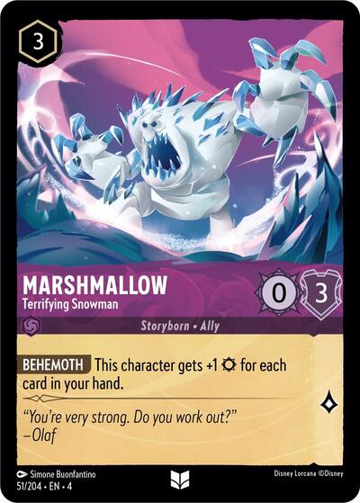 Marshmallow - Terrifying Snowman (Ursula's Return) Near Mint - Nick Nack's Full Frontal Attack