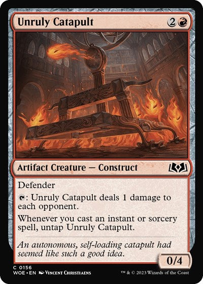 Unruly Catapult (Wilds of Eldraine) Near Mint - Nick Nack's Full Frontal Attack