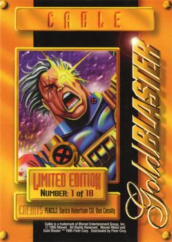 1995 Metal Marvel 1 Cable Gold Blasters - Nick Nack's Full Frontal Attack