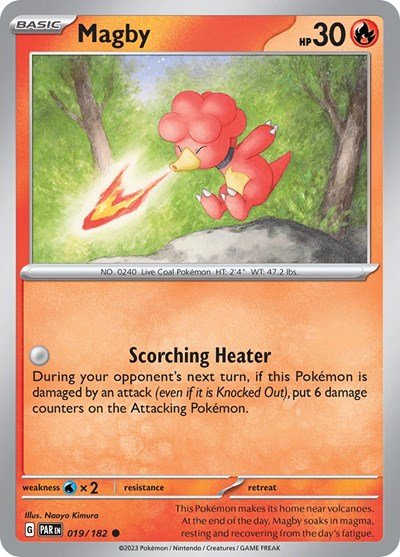 Magby - 019 (Scarlet and Violet: Paradox Rift) Near Mint - Nick Nack's Full Frontal Attack