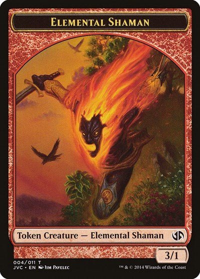 Elemental Shaman Token (Duel Decks: Anthology) Near Mint - Nick Nack's Full Frontal Attack