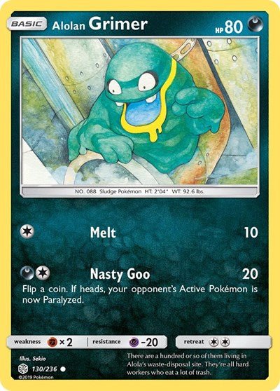 Alolan Grimer (SM - Cosmic Eclipse) Near Mint - Nick Nack's Full Frontal Attack