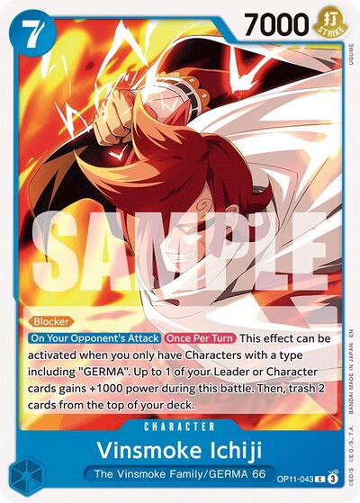 Vinsmoke Ichiji (A Fist of Divine Speed) Near Mint - Nick Nack's Full Frontal Attack