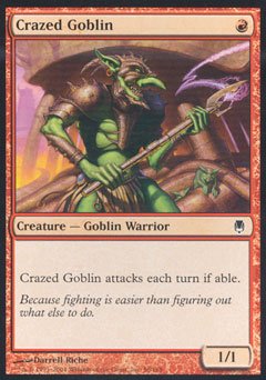 Crazed Goblin (Darksteel) Light Play - Nick Nack's Full Frontal Attack