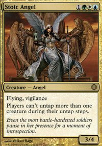 Stoic Angel (Shards of Alara) Damaged / Poor - Nick Nack's Full Frontal Attack