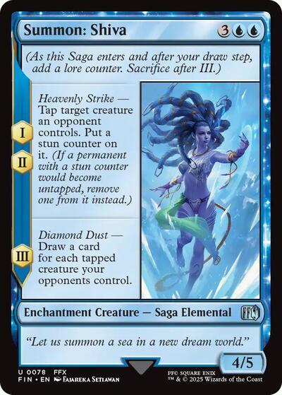 Summon: Shiva (Universes Beyond: FINAL FANTASY) Near Mint