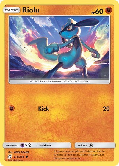 Riolu (116) (SM - Unified Minds) Near Mint - Nick Nack's Full Frontal Attack