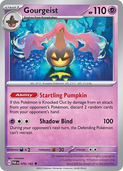 Gourgeist (Scarlet and Violet: Paradox Rift) Near Mint - Nick Nack's Full Frontal Attack