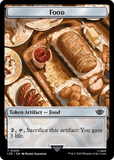 Food Token (0009) (Universes Beyond: The Lord of the Rings: Tales of Middle-earth) Near Mint - Nick Nack's Full Frontal Attack