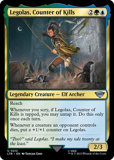 Legolas, Counter of Kills (Universes Beyond: The Lord of the Rings: Tales of Middle-earth) Near Mint - Nick Nack's Full Frontal Attack