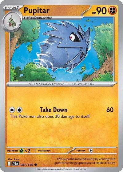 Pupitar (SV09: Journey Together) Near Mint Reverse Holofoil