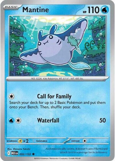 Mantine (ME01: Mega Evolution) Near Mint - Nick Nack's Full Frontal Attack