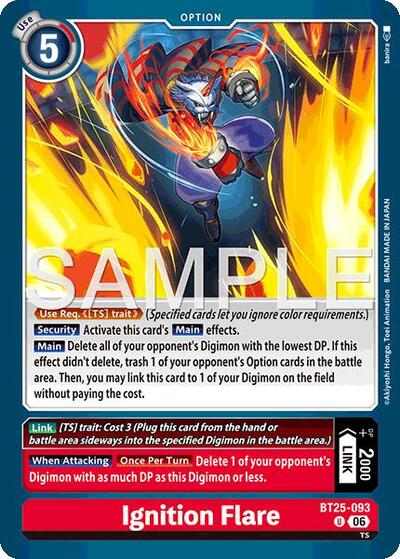 Ignition Flare (Dual Revolution Booster) Near Mint