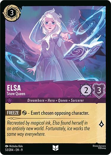 Elsa - Snow Queen (Fabled) Near Mint Cold Foil - Nick Nack's Full Frontal Attack