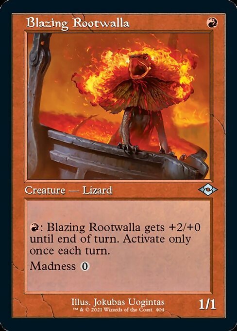 Blazing Rootwalla (Retro Frame) (Modern Horizons 2) Near Mint - Nick Nack's Full Frontal Attack