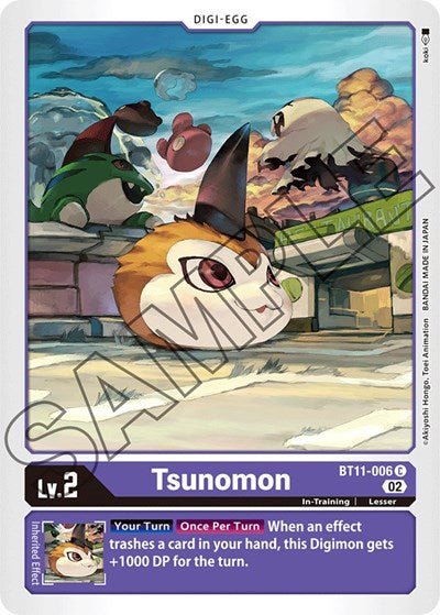 Tsunomon (Dimensional Phase) Near Mint - Nick Nack's Full Frontal Attack