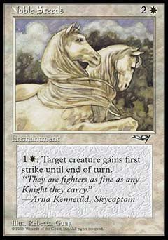 Noble Steeds (Horses Foreground) (Alliances) Light Play - Nick Nack's Full Frontal Attack
