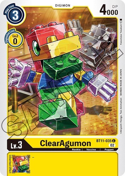 ClearAgumon (Dimensional Phase) Near Mint - Nick Nack's Full Frontal Attack