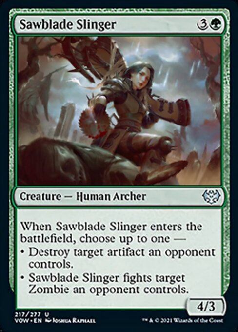 Sawblade Slinger (Innistrad: Crimson Vow) Near Mint - Nick Nack's Full Frontal Attack