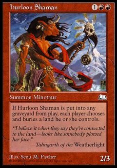 Hurloon Shaman (Weatherlight) Light Play - Nick Nack's Full Frontal Attack