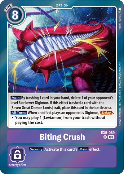 Biting Crush (Animal Colosseum) Near Mint Foil