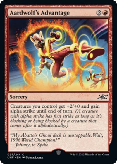 Aardwolf's Advantage (Unfinity) Near Mint - Nick Nack's Full Frontal Attack