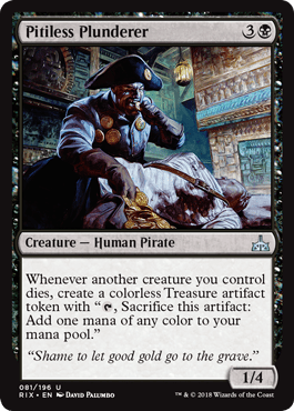 Pitiless Plunderer (Rivals of Ixalan) Light Play - Nick Nack's Full Frontal Attack