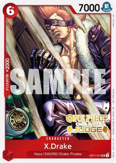 X.Drake (Judge Pack Vol. 7) (One Piece Promotion Cards) Near Mint Foil - Nick Nack's Full Frontal Attack