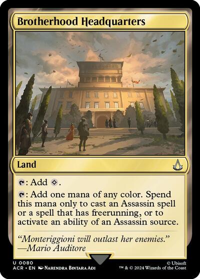 Brotherhood Headquarters (Universes Beyond: Assassin's Creed) Near Mint - Nick Nack's Full Frontal Attack