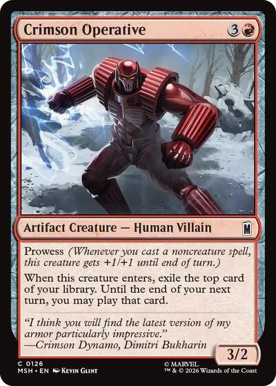 Crimson Operative (Marvel Super Heroes) Near Mint - Nick Nack's Full Frontal Attack