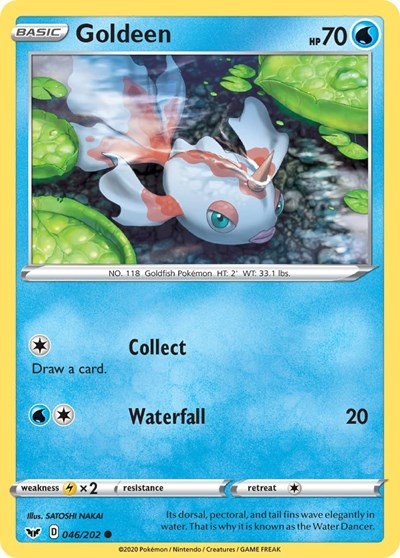 Goldeen (046) (SWSH01: Sword & Shield Base Set) Light Play - Nick Nack's Full Frontal Attack