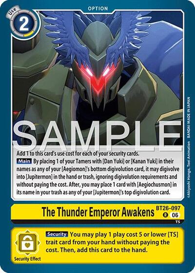 The Thunder Emperor Awakens (Timeless Bonds) Near Mint Foil