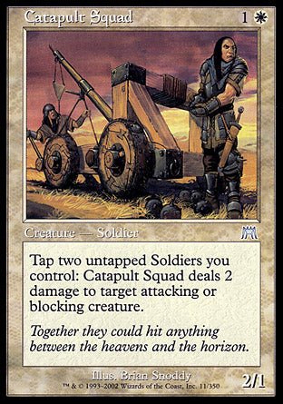 Catapult Squad (Onslaught) Light Play Foil - Nick Nack's Full Frontal Attack