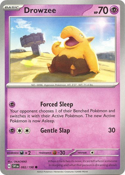 Drowzee - 082 (Scarlet and Violet: Base Set) Near Mint - Nick Nack's Full Frontal Attack