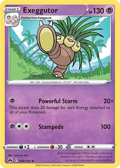 Exeggutor (Crown Zenith) Near Mint