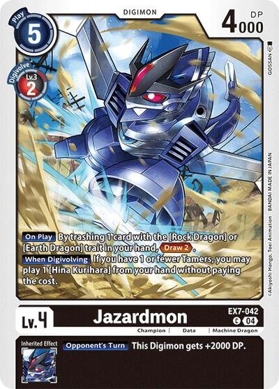 Jazardmon (Digimon LIBERATOR) Near Mint - Nick Nack's Full Frontal Attack