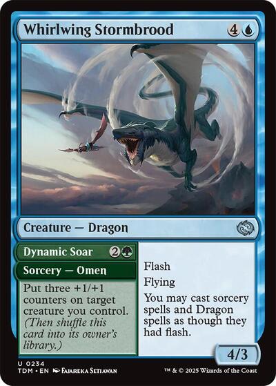 Whirlwing Stormbrood (Tarkir: Dragonstorm) Near Mint - Nick Nack's Full Frontal Attack