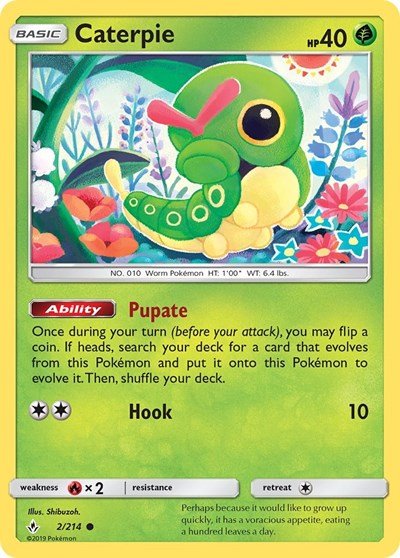Caterpie (SM - Unbroken Bonds) Near Mint - Nick Nack's Full Frontal Attack