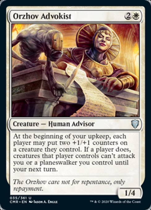 Orzhov Advokist (Commander Legends) Near Mint - Nick Nack's Full Frontal Attack