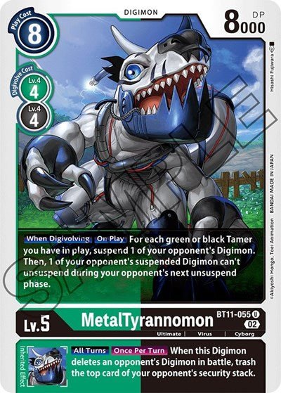 MetalTyrannomon (Dimensional Phase) Near Mint - Nick Nack's Full Frontal Attack