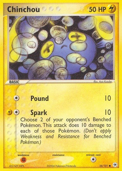 Chinchou - 056 (Hidden Legends) Light Play