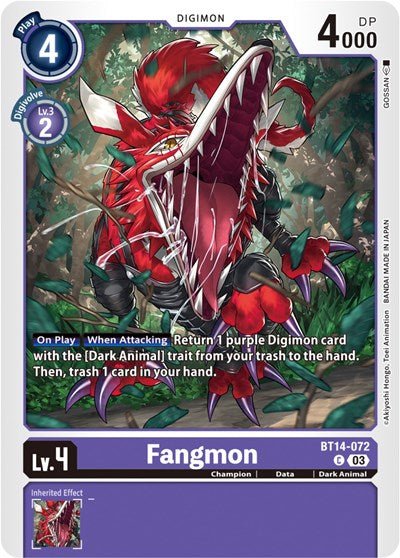 Fangmon (Blast Ace) Near Mint - Nick Nack's Full Frontal Attack