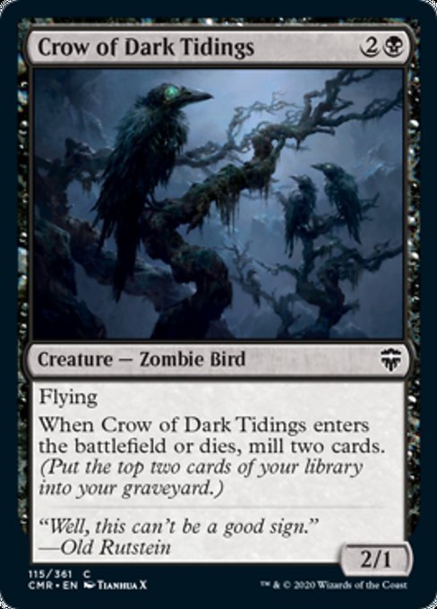Crow of Dark Tidings (Commander Legends) Near Mint - Nick Nack's Full Frontal Attack