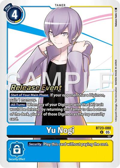Yu Nogi (Hackers' Slumber Release Event Cards) Near Mint Foil