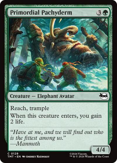 Primordial Pachyderm (Teenage Mutant Ninja Turtles) Near Mint Foil