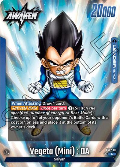 Vegeta (Mini) : DA (Starter Deck 7: Vegeta (Mini)) Near Mint Holofoil