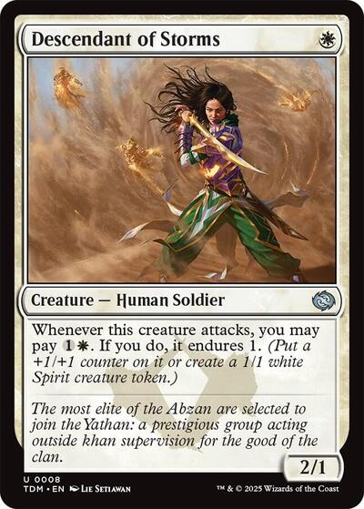 Descendant of Storms (Tarkir: Dragonstorm) Near Mint - Nick Nack's Full Frontal Attack