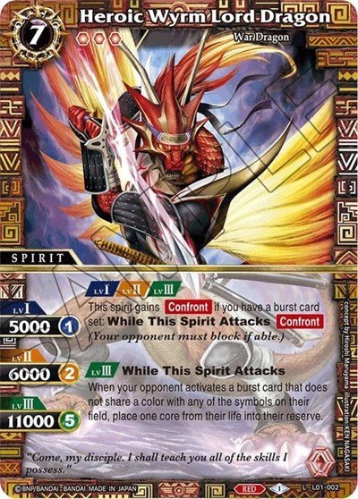 Heroic Wyrm Lord Dragon (Lore Set 01: Ancient Heroes) Near Mint Holofoil - Nick Nack's Full Frontal Attack