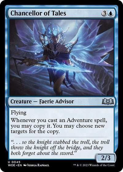 Chancellor of Tales (Wilds of Eldraine) Near Mint - Nick Nack's Full Frontal Attack
