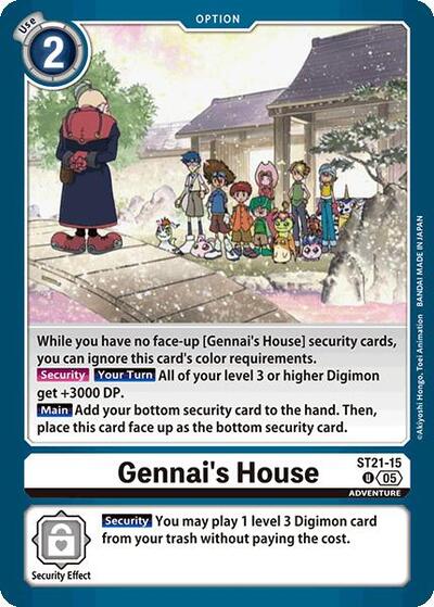 Gennai's House (Starter Deck 21: Hero of Hope) Near Mint